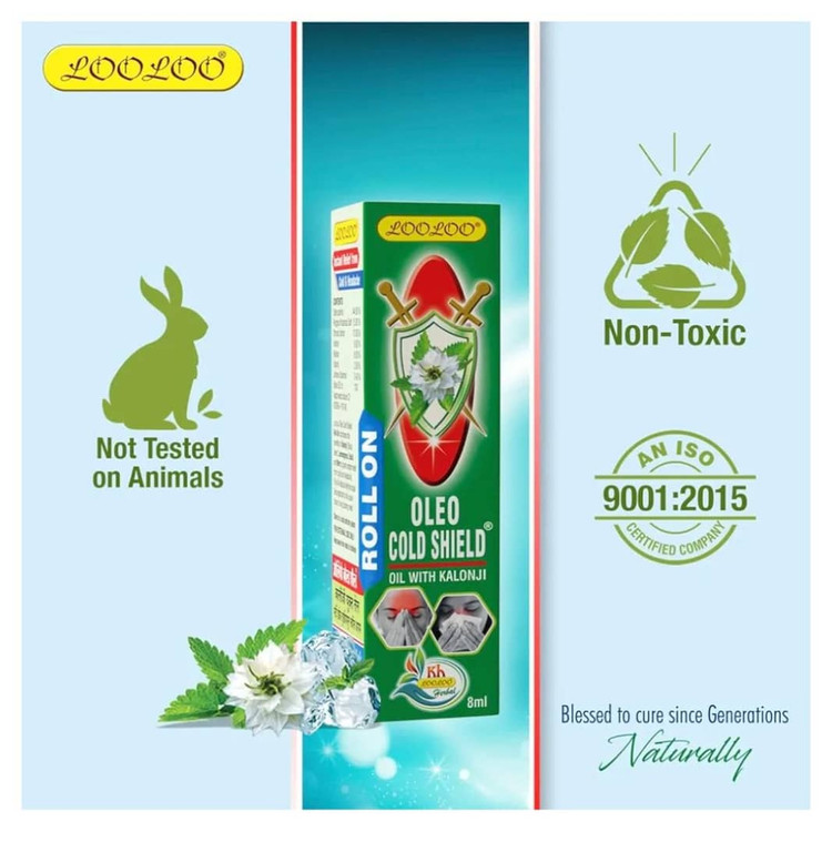 Looloo Oleo Shield برای سردرد، سرماخوردگی، سرفه