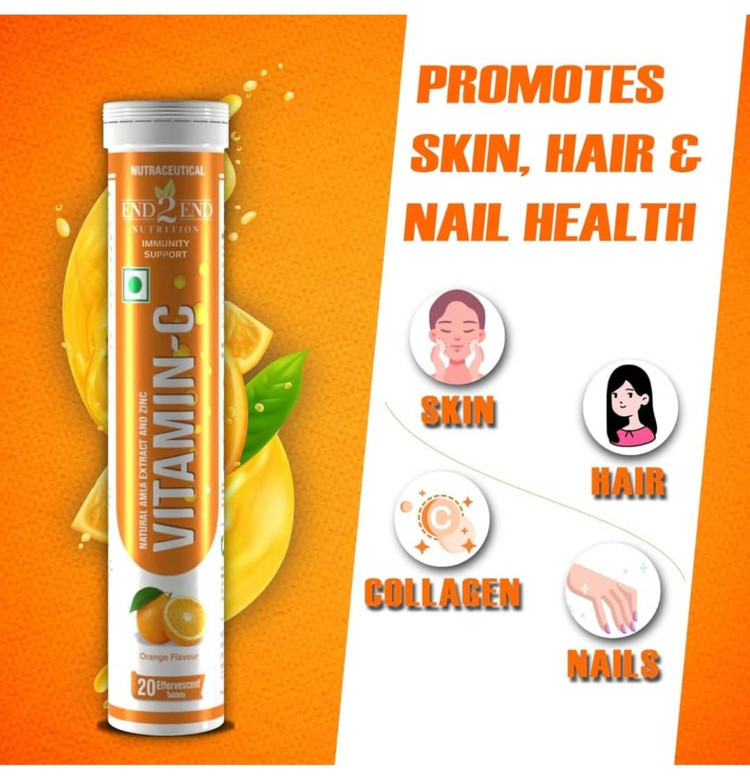 ویتامین C طبیعی zincجوشان End2End Nutrition - عصاره آملا
