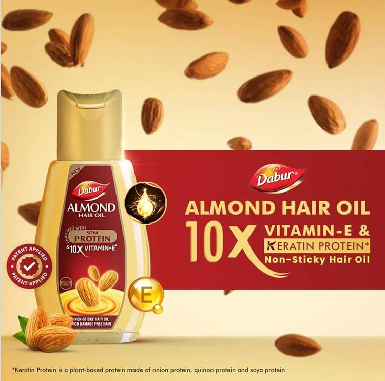 روغن مو بادام دابور - 485ml